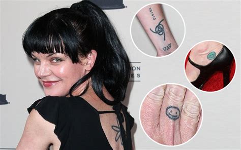 pauley perrette tattoos|NCIS Pauley Perrette puts tattooed physique on display in rare。